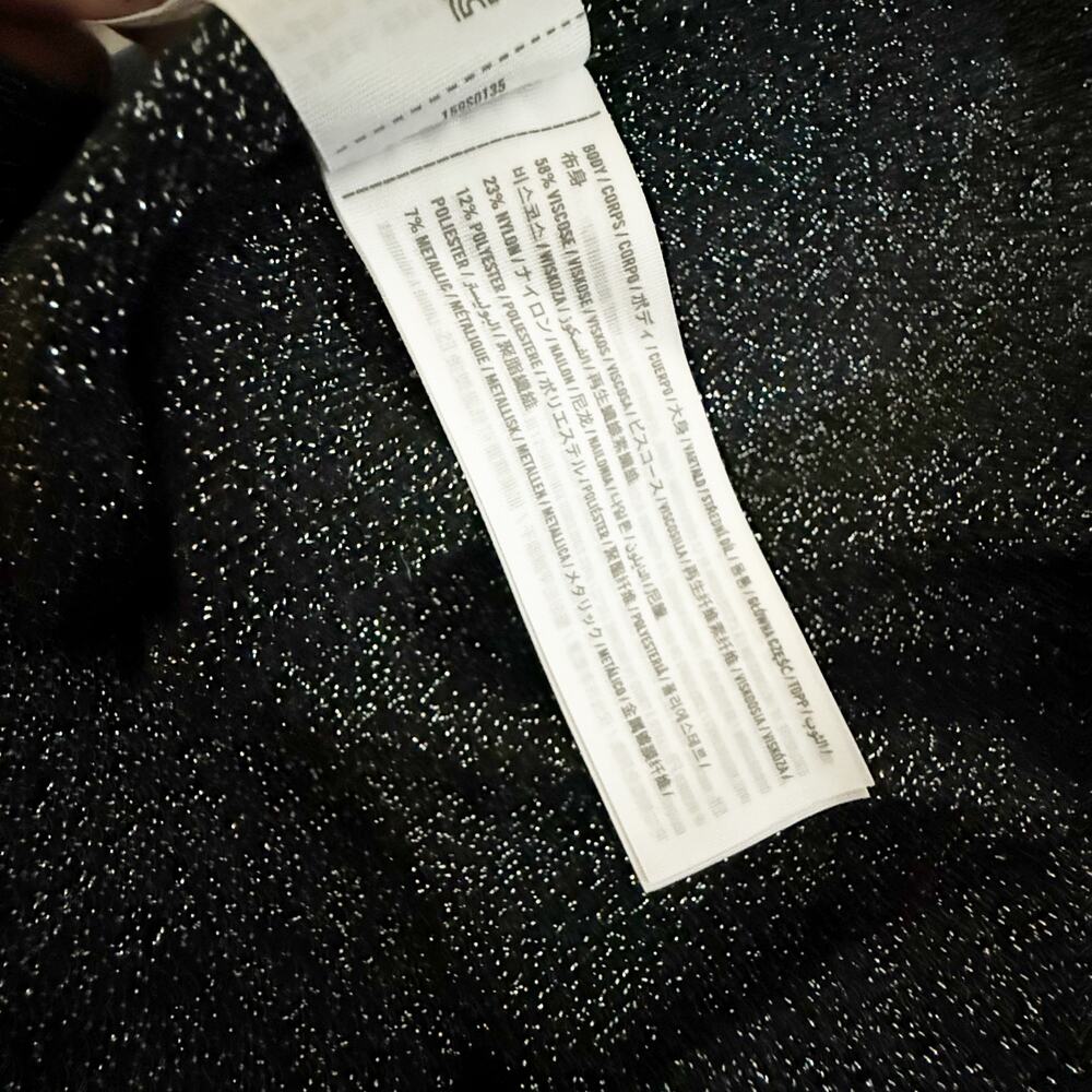 ABERCROMBIE & FITCH | Black Sweetheart Sparkle Strapless Dress | Size Large Tall - Picture 10 of 10